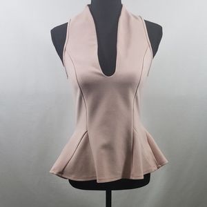 PINK peplum Top